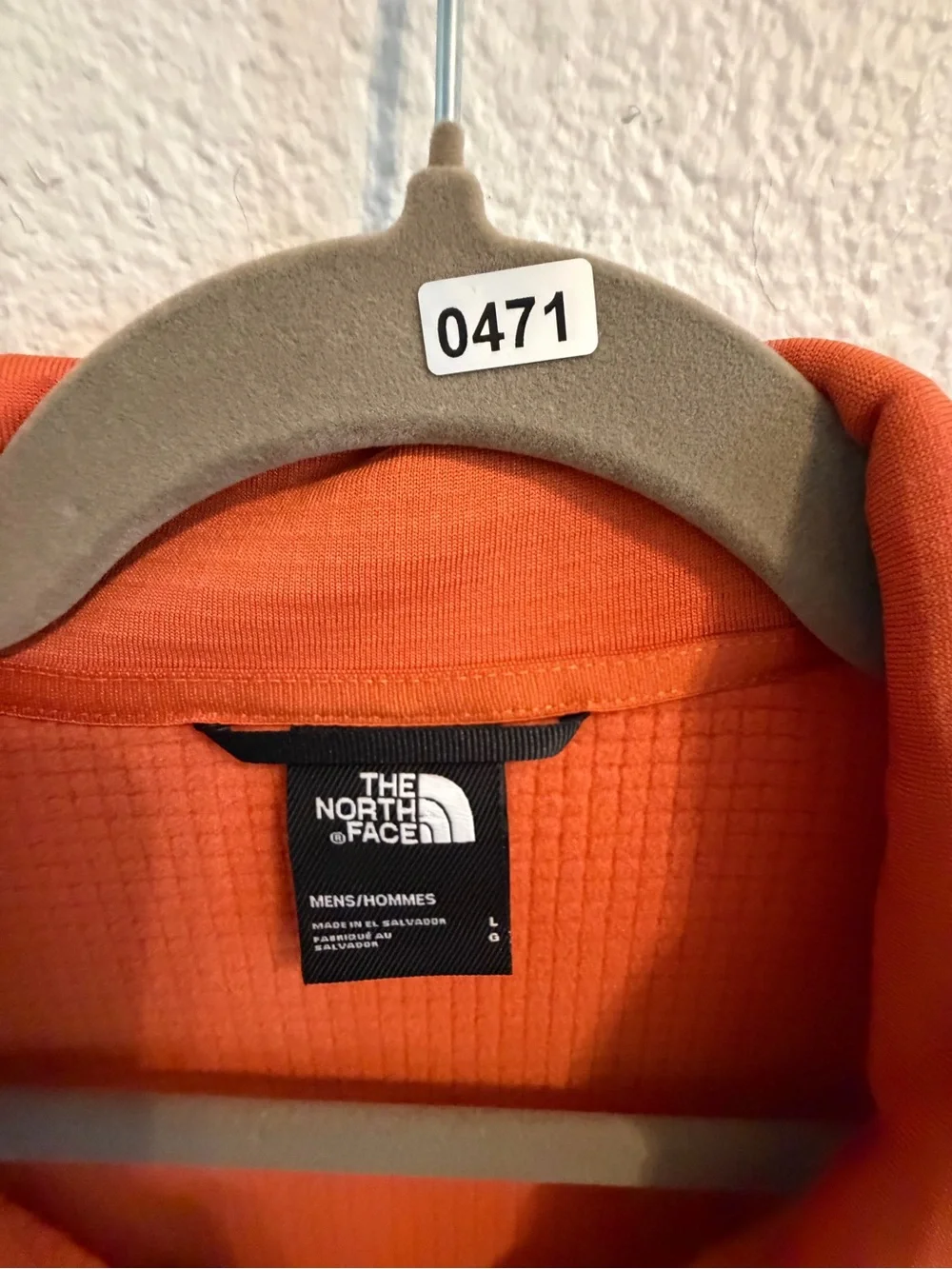 The North Face Men's Orange Half-Zip Lightweight Shirt Jacket